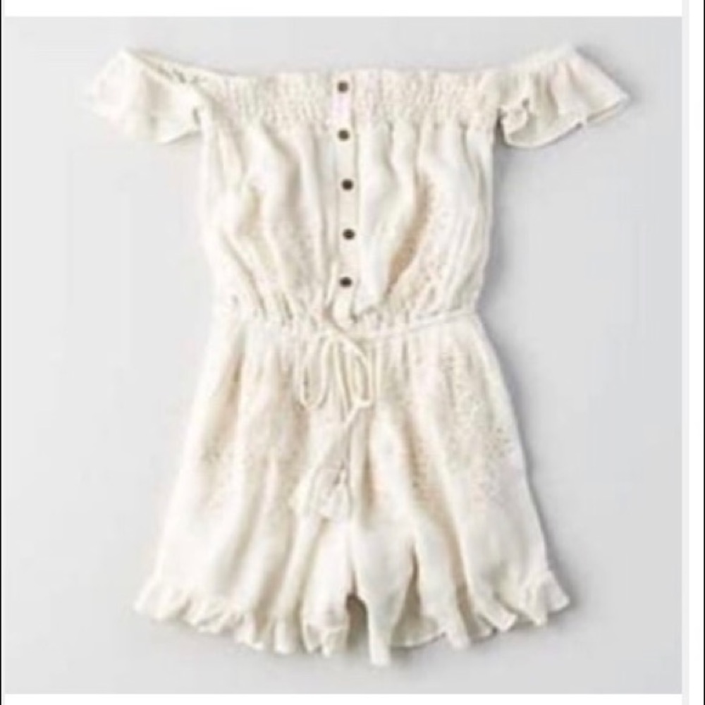 Cream romper super cute worn once